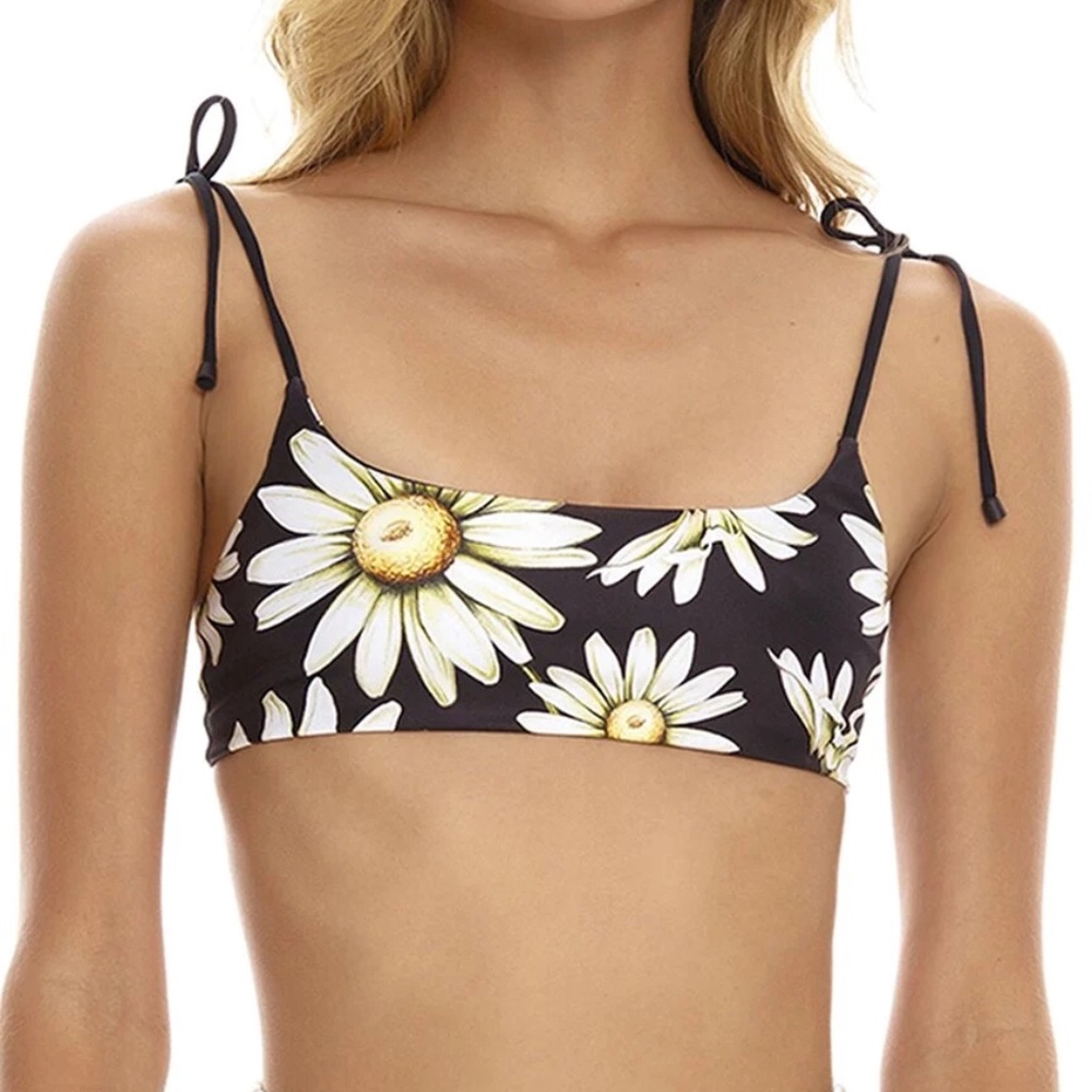 NWT Agua Bendita Genoveva daisy bikini top M S
